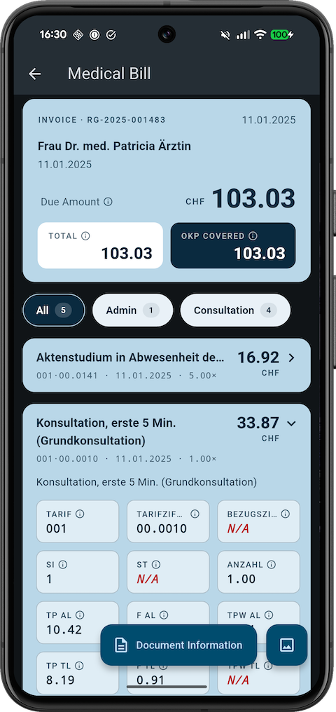 Med Bill Scanner App